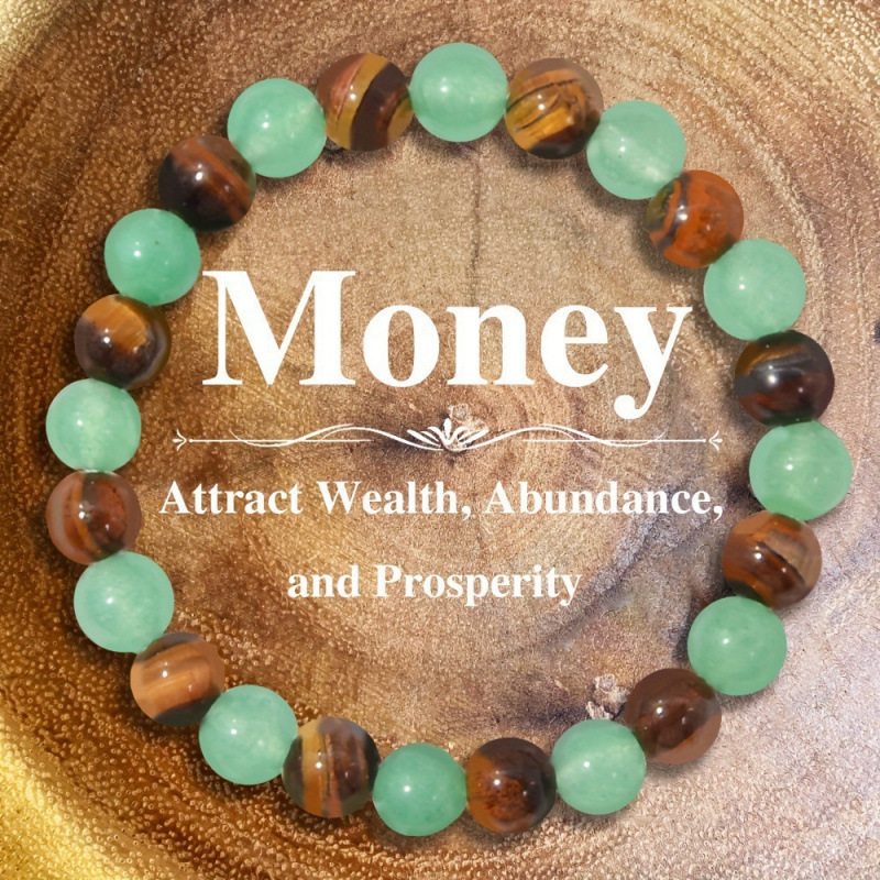 Natural Stone Healing Bracelet 8mm Mixed Color Crystal Chalcedony Beaded Bracelet Elastic Cord Green Aventurine Tiger Eye Stone Bracelet Natural Stone Healing Bracelet 8mm Mixed Color Crystal Chalcedony Beaded Bracelet Elastic Cord Green Aventurine Tiger Eye Stone Bracelet