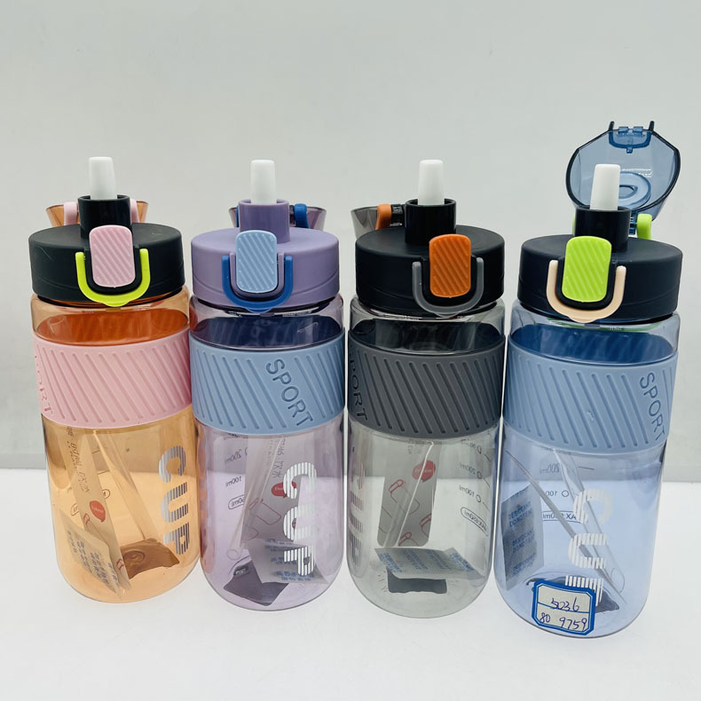 Baijia 5035 nuevo estudiante taza 750ml capacidad deportes taza de plástico de los hombres portátil fitness hervidor al por mayor