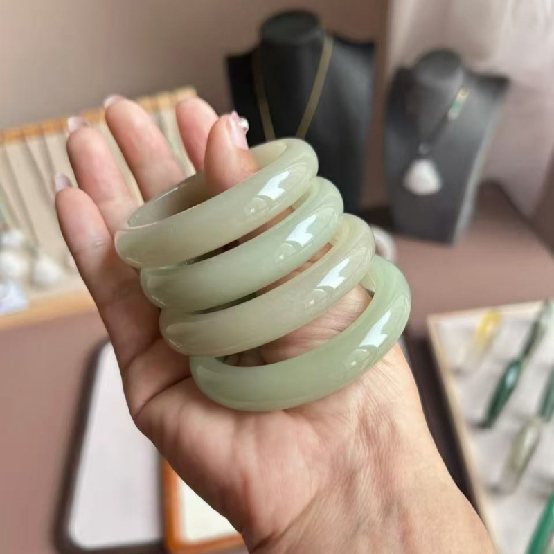 天然アベンチュリン玉ブレスレット、無染色A級アベンチュリン玉ブレスレット、和田玉代替品、晴水色翡翠ブレスレット|undefined
