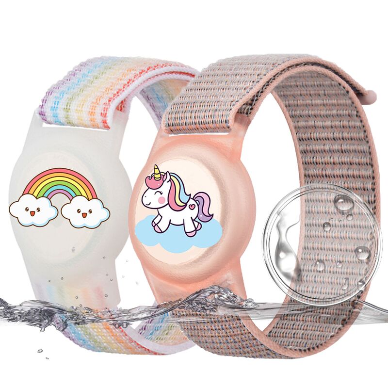 Suitable for Airtag Protective Case, Apple Anti-Lost Device, Nylon Waterproof Watch Strap, Airtag2 Cartoon Children's Bracelet Suitable for Airtag Protective Case, Apple Anti-Lost Device, Nylon Waterproof Watch Strap, Airtag2 Cartoon Children's Bracelet