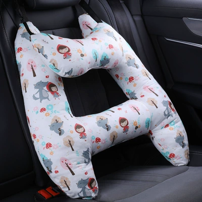car pillow car back pillow Headrest - little-red-riding-hood-neck-pillow-machine-washablecomfortable-breathable-55x70cm