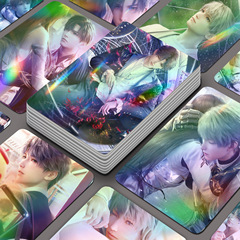 Lovers and Deep Space Laser 55 Small Cards Qi Yu Li Shen Shen Xing Hui Anime Accessories 3-inch Instant Photo LOMO Card