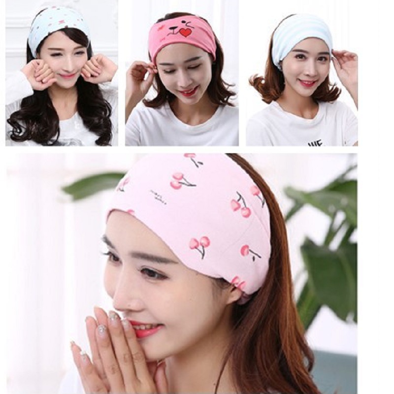 New windproof confinement hat for mothers, combed elastic cotton maternity headband, ladies elastic maternity confinement headscarf