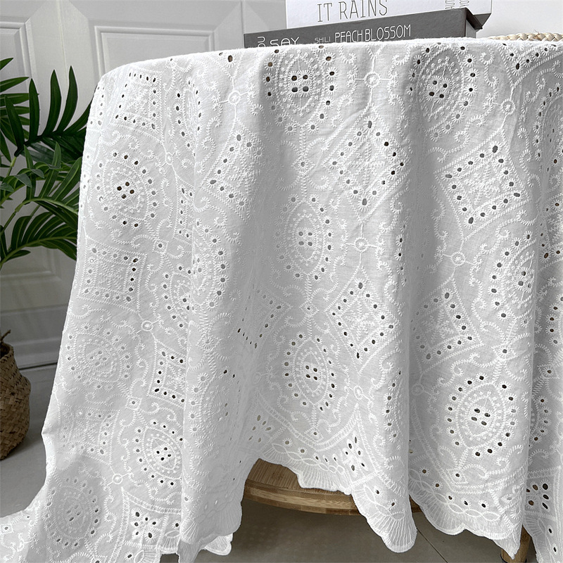 メーカー在庫純綿中空刺繍レース生地インスタイル春夏シャツドレスホームテキスタイル生地|undefined