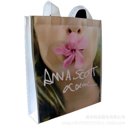 覆膜无纺布手提袋 印刷加厚购物袋 镀铝广告礼品袋免费设计可加急