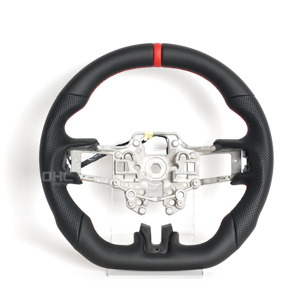 Cross-Border Hot Sale Suitable for 18-21 Models with Heated Ford Mustang Full Leather Car Steering Wheel Upgrade and Modification