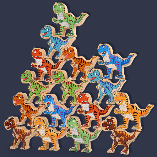 Dinosaur balance building blocks Hercules stack high children's educational interactive building blocks toy characters Jenga