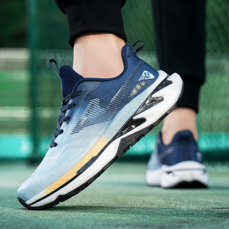 Zapatos deportivos casuales de placa de carbono de fondo suave de explosión juvenil amortiguador anti-deslizante para hombres para estudiantes que aumentan la tendencia de zapatos para correr