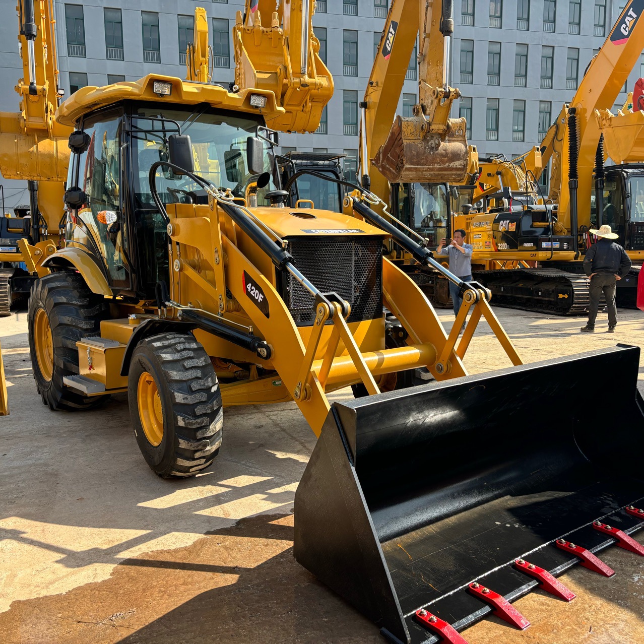 used卡特彼勒Caterpillar420F两头忙JCB3CX轮胎挖掘装载机外贸价