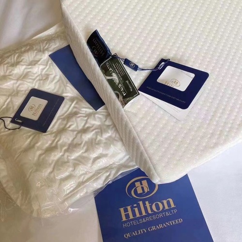 希尔顿记忆棉枕头护颈椎枕头枕芯礼品枕头微商团购代发量大优惠