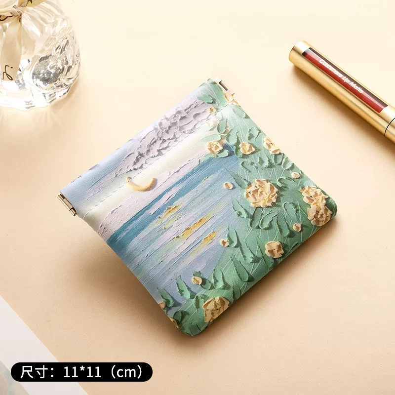 Organizer bag, cosmetic lipstick, handheld capacious small glasses