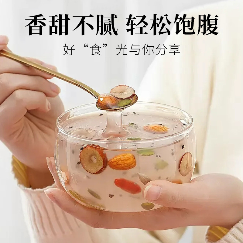 坚果藕粉羹500g罐装颗粒藕粉水果颗粒营养早餐饱腹代餐批发代发|undefined