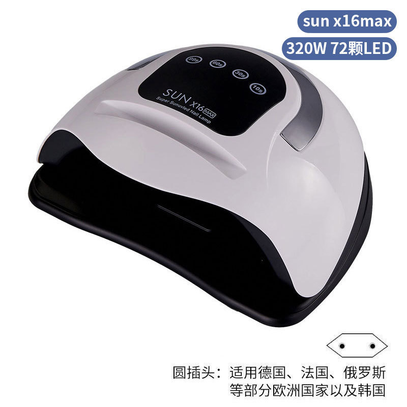 Lámpara de uñas 320W Lámpara para hornear de uñas de alta potencia Luz roja con asa Gel de esmalte de uñas Lámpara de fototerapia de uñas Máquina de uñas transfronteriza