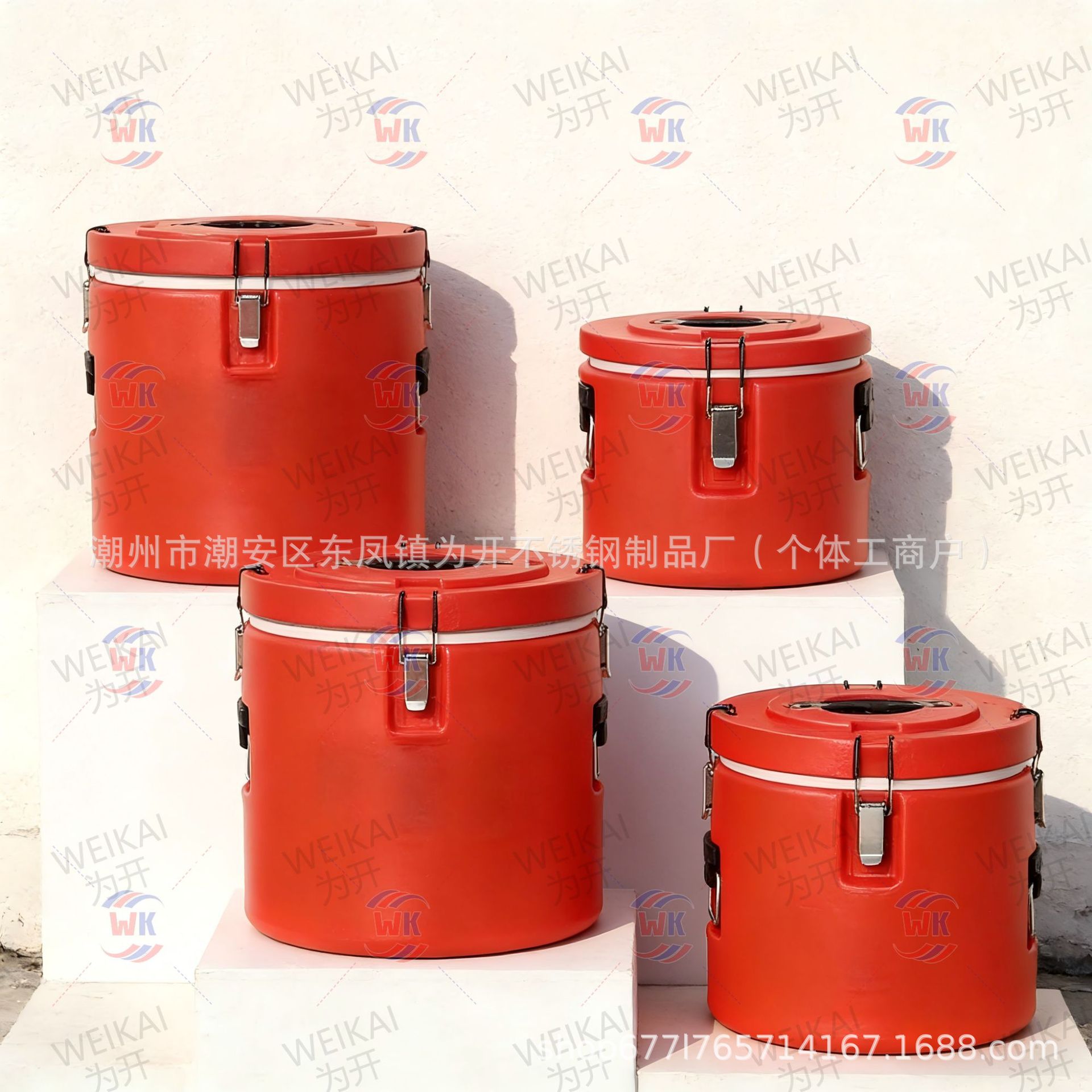 Cubos de aislamiento térmico de acero inoxidable de gran capacidad cubos de arroz de aislamiento térmico comercial escuelas con cubos de sopa al aire libre puestos de gachas en té con leche image 4