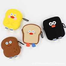 ROMANE 韩国吐司内胆包可爱小收纳包迷你口红包零钱包耳机套包卡