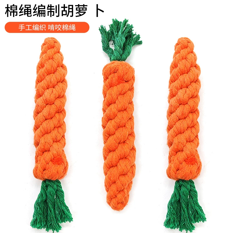 Игрушка для домашних животных Собака Интерактивная игрушка для угрызания Игрушка Хаски Тедди Привет, Узел Морковь Тренировочная игрушка