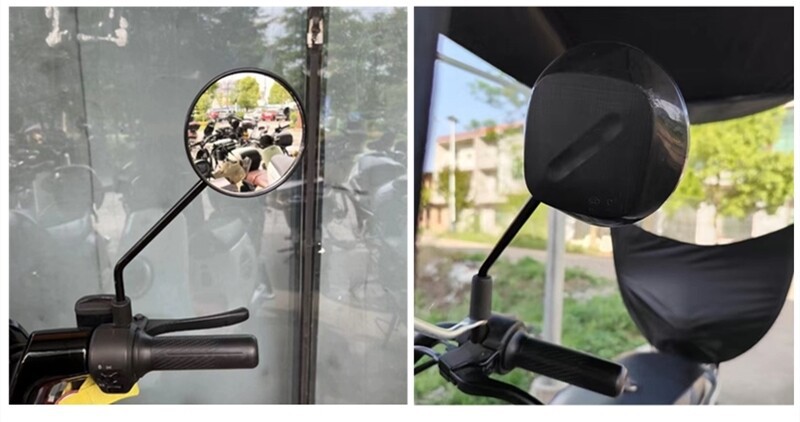 Suitable for Aima Electric Vehicle Rearview Mirror Lei La Q312 Xiao Qiao Genuine 8mm Convex Original Reflective Rearview Mirror