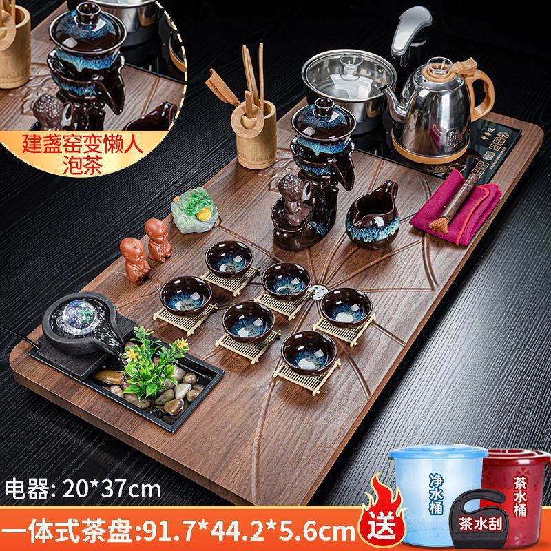 지안잔 게으른 남자 + 연꽃과 연근 흐르는 물 (완전 자동)