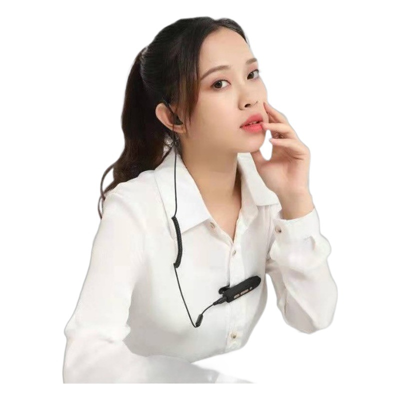Collar clip auricular montado en la oreja walkie-talkie de alta potencia montado en la oreja Hotel inalámbrico Bluetooth Mini
