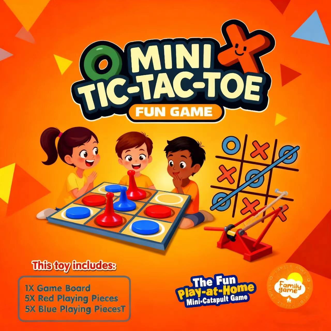 圈叉井字棋游戏桌游玩具儿童钥匙扣挂件益智亲子互动桌面游戏跨境