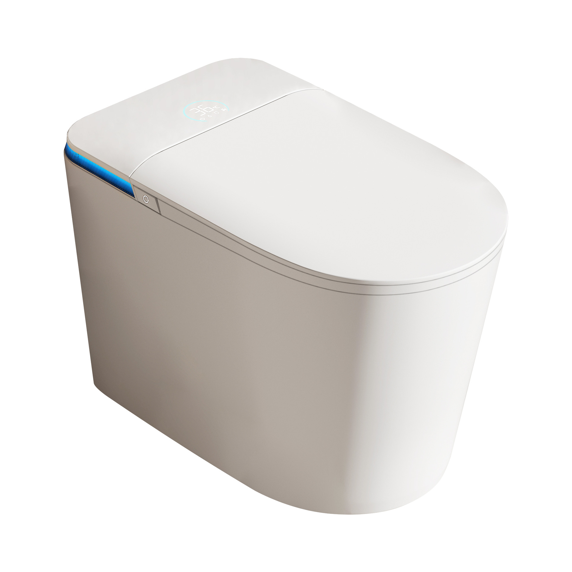 Nuevo inodoro inteligente totalmente automático de lavado de trasero de ingeniería de inodoro de departamento de hotel tamaño de asiento de fábrica directa image 5