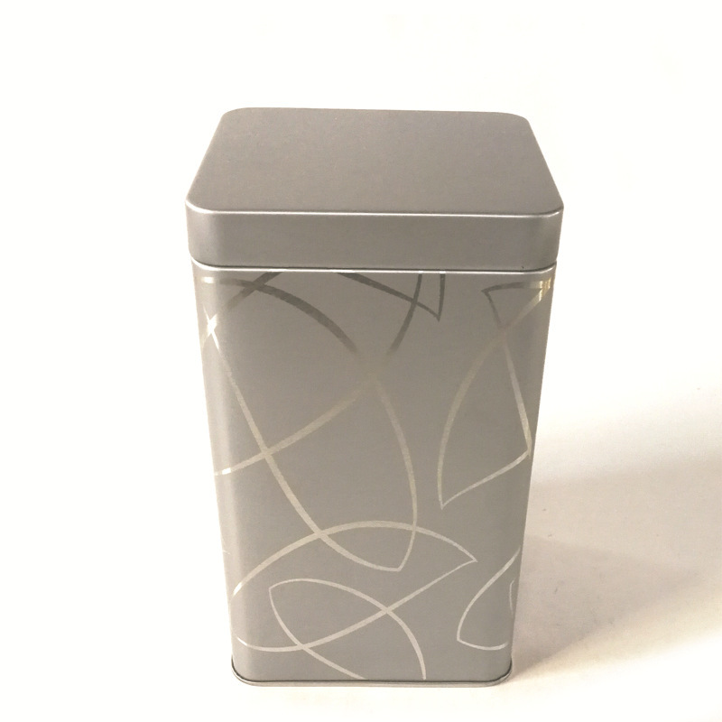 厂家直供马口铁内胆盖包装盒 银色透铁包装茶叶铁盒子