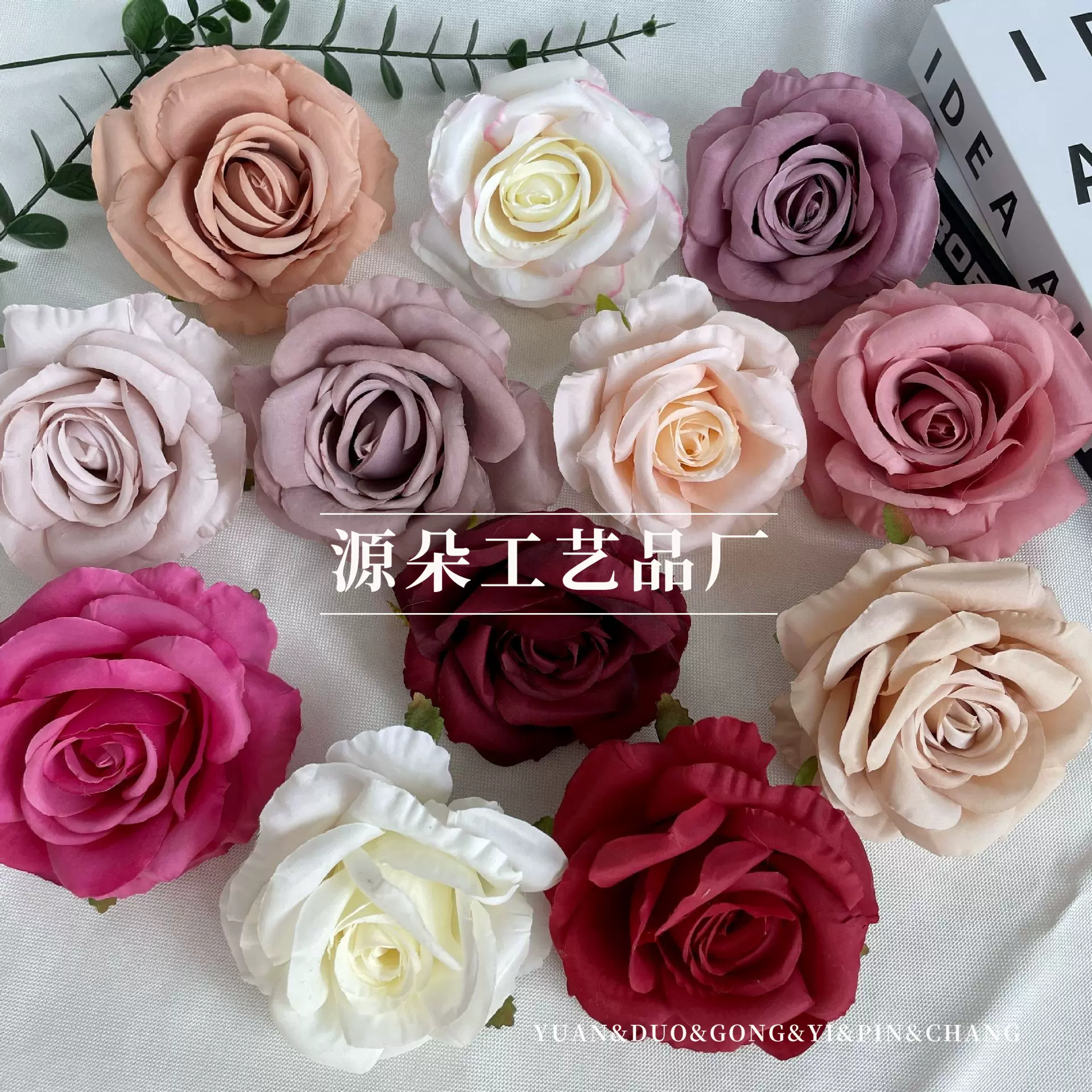 新月玫瑰仿真花玫瑰花 卷边玫瑰婚礼堂布置装饰假花 绢花厂家批发