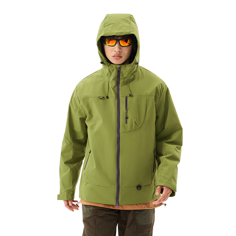 Kongshan Yu Hard Shell Jacket Men, Three-in-one Windproof Waterproof Jacket, Outdoor Autumn And Winter Mountaineering_voghion.com