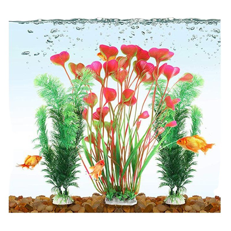 Simulación plantas acuáticas planta de acuario plástico pecera decoraciones de plantas acuáticas simulación plantas acuáticas traje