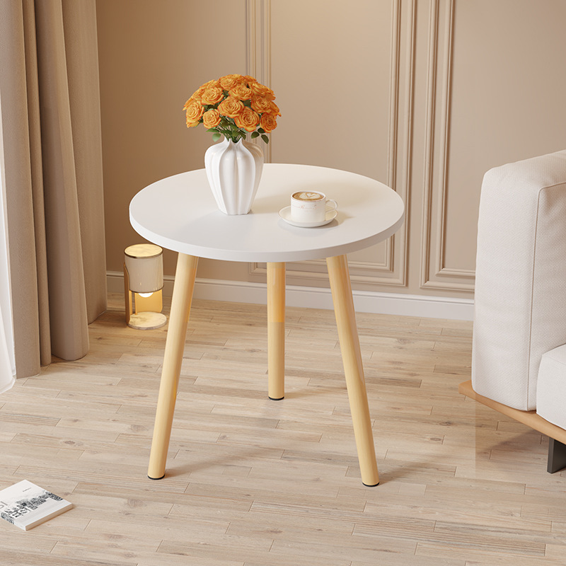 Mesa pequeña, dormitorio, mesa de lujo, mesa de té moderna, salón, ventana flotante doméstica simple, mesa redonda pequeña, madera maciza