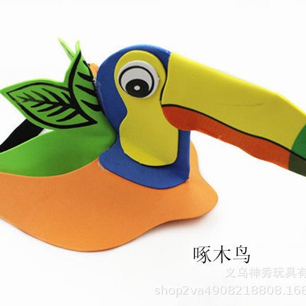 Día del niño Eva sombrero para el sol actividades entre padres e hijos dibujos animados animal tocado doce tocado del zodiaco