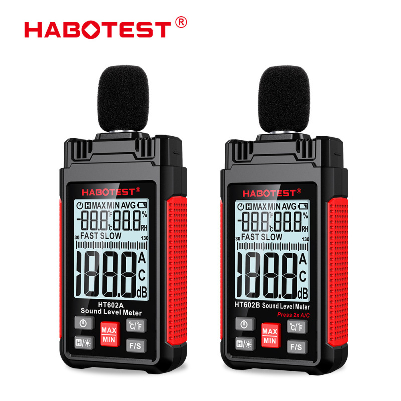 Habotest Ht602A/Ht602B Noise Meter Decibel Noise Detection Sound Level Meter Sound Measurement Habotest Ht602A/Ht602B Noise Meter Decibel Noise Detection Sound Level Meter Sound Measurement