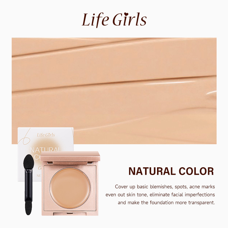 Life Girls Concealer Conllevación de maquillaje brillante, maquillaje oscuro, maquillaje imperfecto, cubriendo las marcas de acné, círculos oscuros en los ojos
