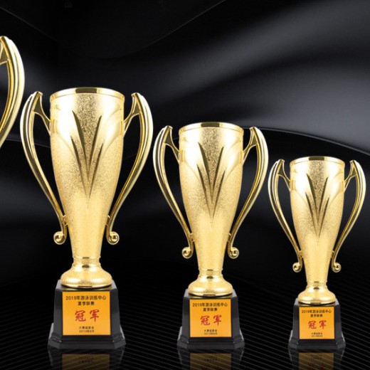 Nuevo trofeo de plástico de cuerpo de taza de sirena, trofeo para eventos de baloncesto y fútbol, trofeo de taza de tapa de orejas