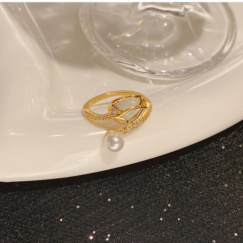 Water Plating Gold Plating Process Golden Plated Plating Material Wholesale Jewelry Flower Copper Cat's Eye Stone Zircon 18K Gold Plated Inlay Rings Necklace