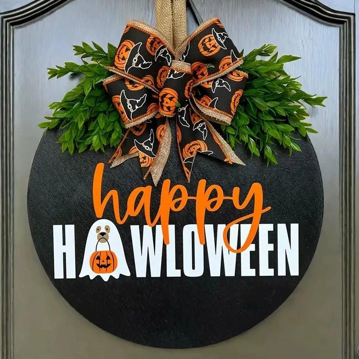 Трансграничные горячие продажи Хэллоуин Счастливый деревянный призрак тыква листинг праздничная атмосфера одеваются вечеринки украшения