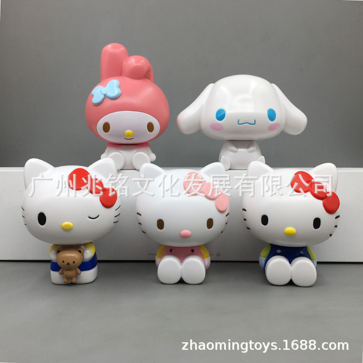 萌 生日蛋糕 烘焙装饰 卡通 公仔 坐姿 摆件 烛台 台灯 DIY 素材