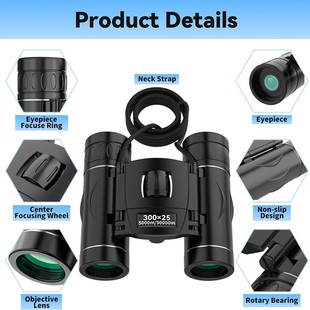 Cross-Border Export Portable Mini Binoculars 40X22 Outdoor Photography High-Power High-Definition Night Vision Binoculars
