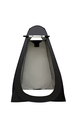 Avtomobil dam çadırları — Tent with One Second, Travel - black-silver-coated-2-windows-single-person