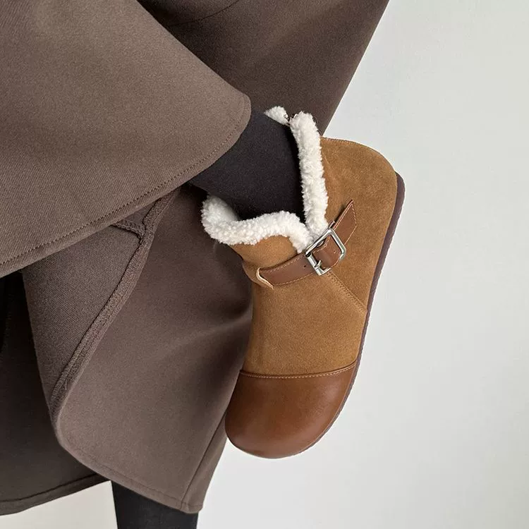 Ботинки Martin Женская осень и зима 2024 бархатные снежные ботинки