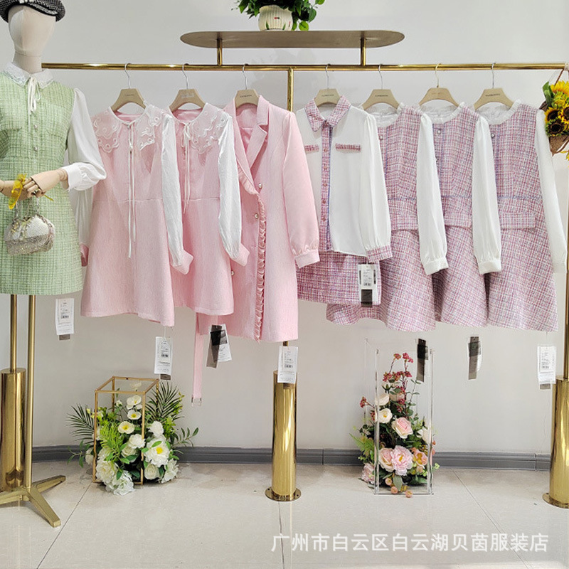 小香风秋冬撤柜羽绒服外套批发品牌折扣女装直播一手货源供应链尾