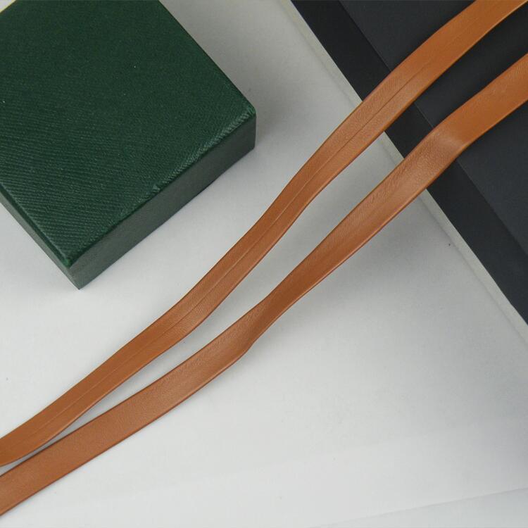 1 cm de color pu prensado banda de borde accesorios de prenda de vestir banda de borde textil decoración de cuero accesorios cuerda