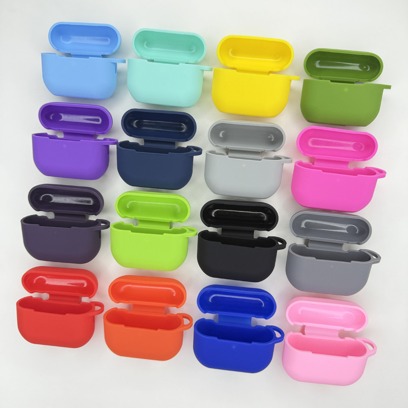 Suitable for Apple AirPods Pro3 2025 Bluetooth Headset Silicone Protective Cover Anti-Fall Cosmetics Bag Thick Style Suitable for Apple AirPods Pro3 2025 Bluetooth Headset Silicone Protective Cover Anti-Fall Cosmetics Bag Thick Style