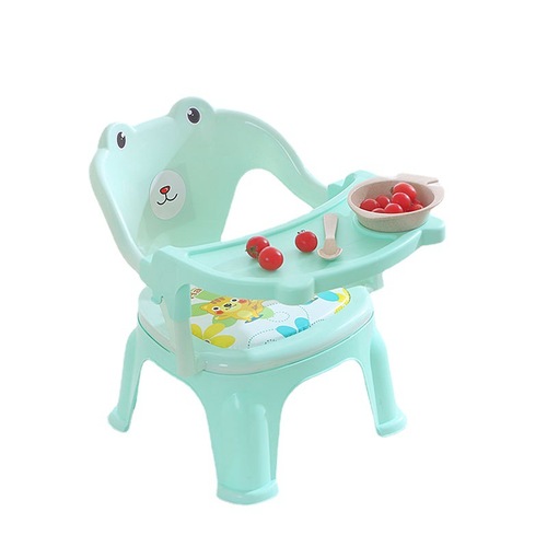 Children's dining chair, multifunctional barking chair with dinner plate, baby eating chair, children's chair, plastic stool, plastic chair