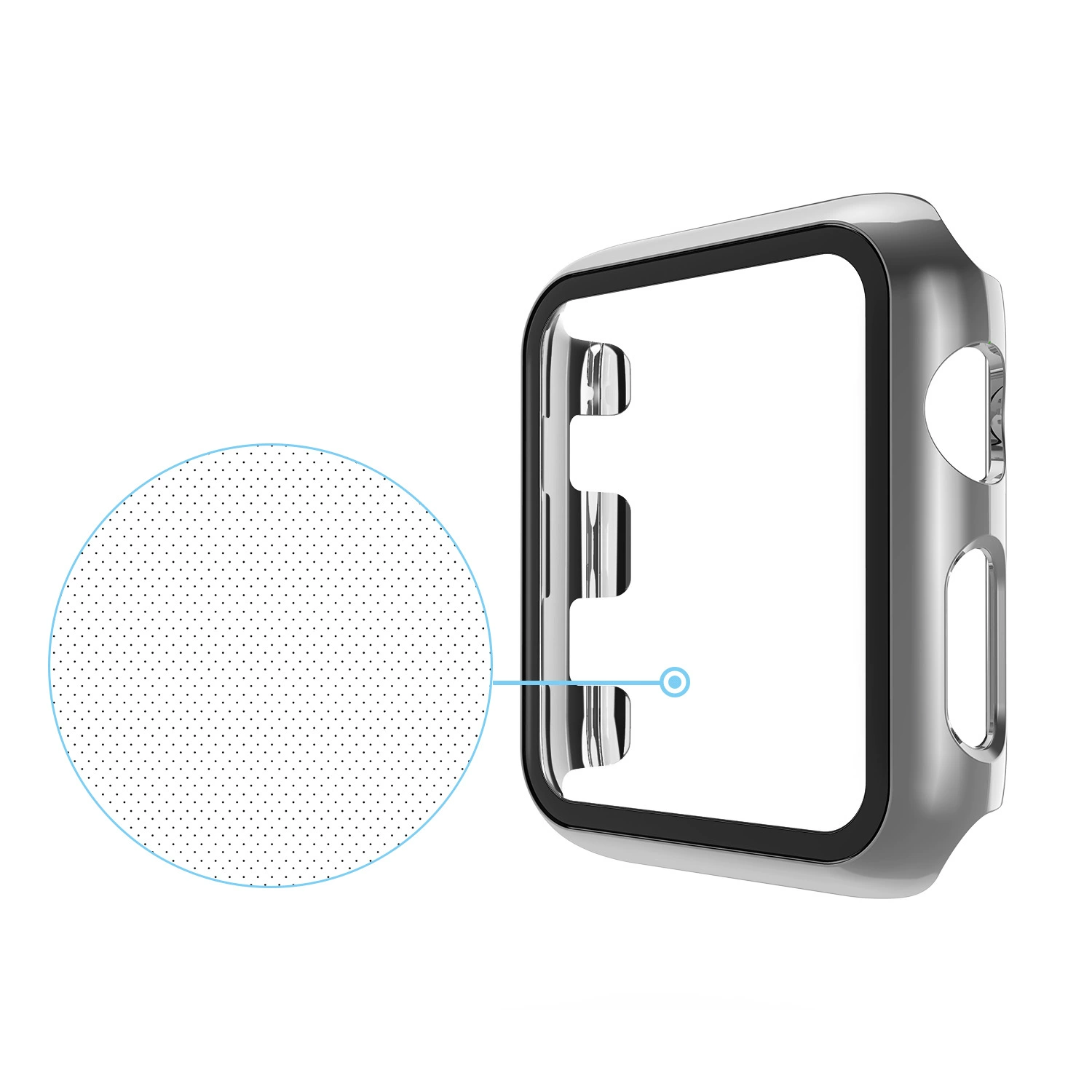 Покрытие корпуса Apple Watch из стали и ПК, все в одном защитный чехол для IWATCH Series
