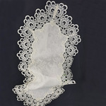 米色提花布水溶花边蕾丝桌旗 餐厅客厅茶几多用桌旗