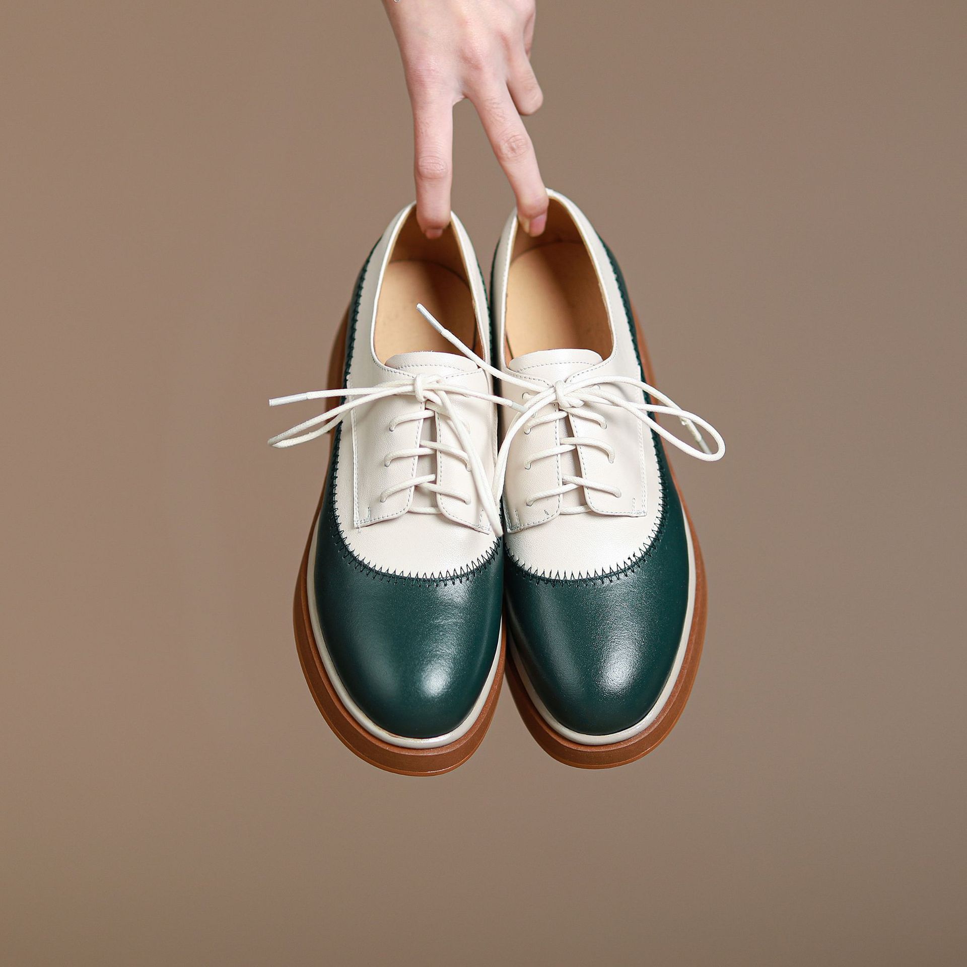 block heel oxfords