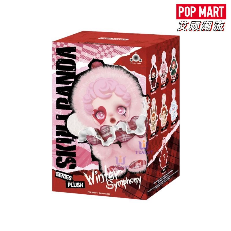 Виниловая слепая коробка-кукла SKULLPANDA SP Generation, 15 см, зимняя серия, плюшевый брелок