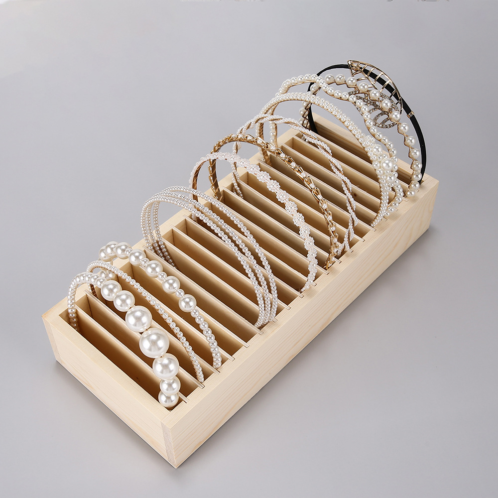 Nordic Style Solid Color Solid Wood Wholesale Jewelry Rack display picture 2