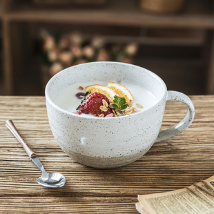 High-value home breakfast cup large-capacity cup wholesale Japanese-style vintage ceramic mug large cup coffee cup